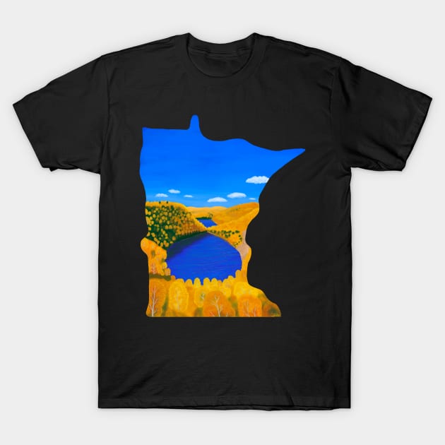 Minnesota Bean & Bear Lakes T-Shirt by EcoElsa